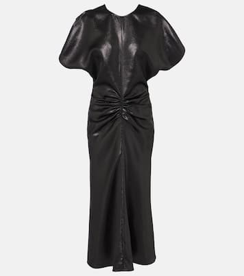 Robe midi en lamé | Victoria Beckham