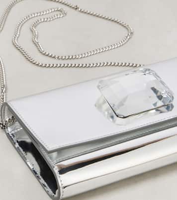 Clutch Jaipur in pelle a specchio | Gianvito Rossi