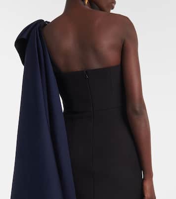 Bow-detail draped taffeta gown | Roland Mouret