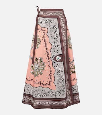 Falda larga Flipper de algodón estampado | La DoubleJ