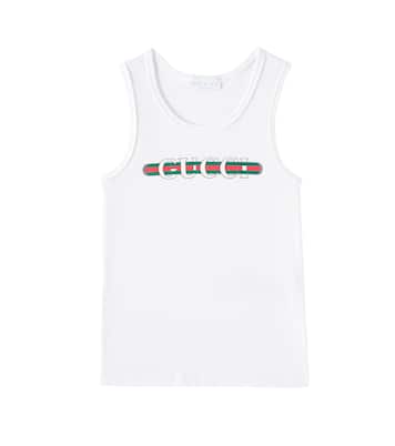 Tank top in cotone con logo | Gucci Kids
