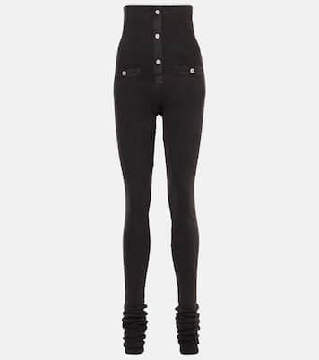 Leggings in misto cotone a vita alta | The Attico