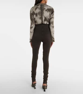 Leggings in misto cotone a vita alta | The Attico