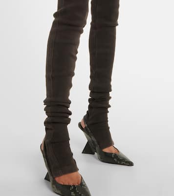 Leggings in misto cotone a vita alta | The Attico