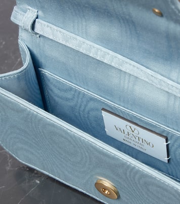 Clutch Locò VLogo Mini in moiré | Valentino Garavani