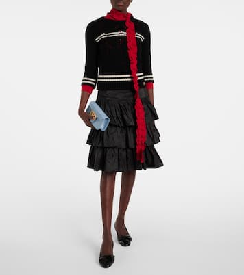 Clutch Locò VLogo Mini in moiré | Valentino Garavani