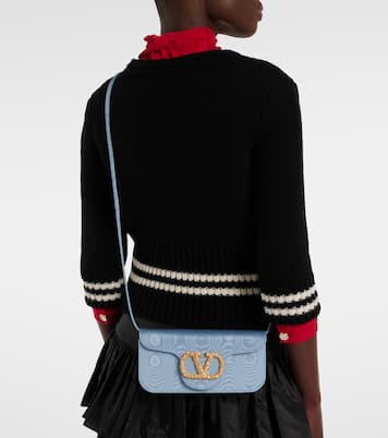 Clutch Locò VLogo Mini in moiré | Valentino Garavani
