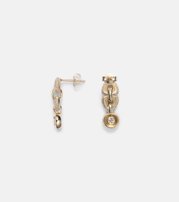 Boucles d'oreilles Rossellini en or 14 ct et diamants | Stone and Strand