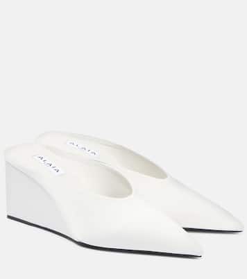 Cube Pointy 75 satin wedges | Alaïa