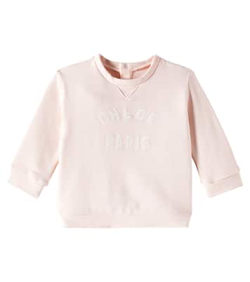 Baby - Felpa in cotone con logo | Chloé Kids