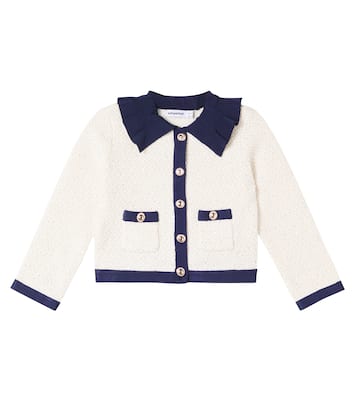 Cardigan en coton et laine mélangés | Self-Portrait Kids