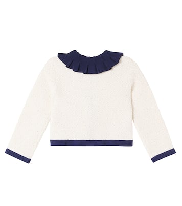 Cardigan en coton et laine mélangés | Self-Portrait Kids