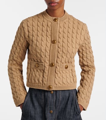 Cardigan in misto cotone a trecce | Moncler