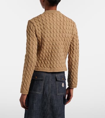 Cardigan in misto cotone a trecce | Moncler
