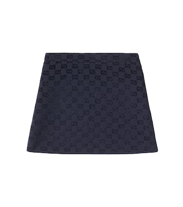 GG faux leather-trimmed skirt | Gucci Kids