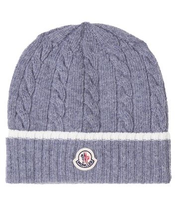 Bonnet en laine vierge à logo | Moncler Enfant
