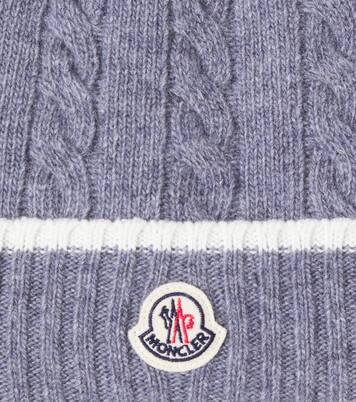Bonnet en laine vierge à logo | Moncler Enfant