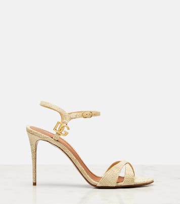Raffia-effect sandals  | Dolce&Gabbana