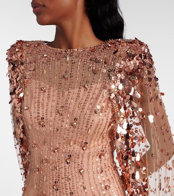 Blaize caped embellished gown | Jenny Packham