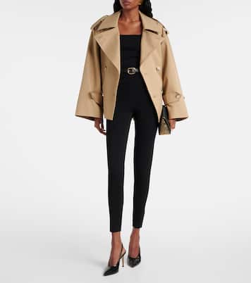 Belted high-rise leggings | Self-Portrait