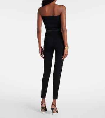 Belted high-rise leggings | Self-Portrait