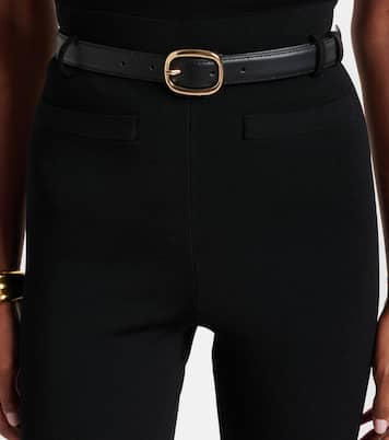 Belted high-rise leggings | Self-Portrait