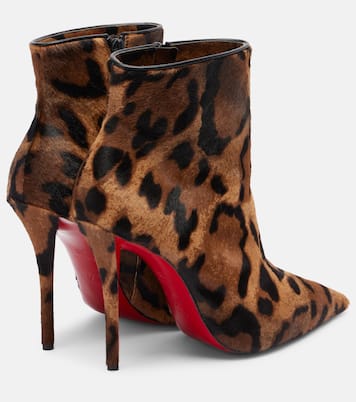 Miss Z 100 카프 헤어 앵클 부츠 | Christian Louboutin