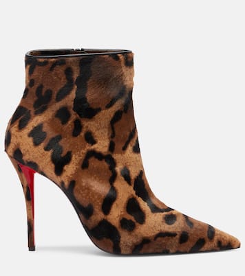 Miss Z 100 카프 헤어 앵클 부츠 | Christian Louboutin