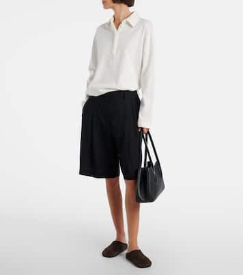 Alger Medium leather shoulder bag | The Row