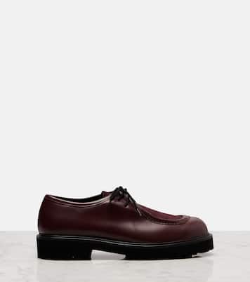 Track leather and suede loafers | Max Mara
