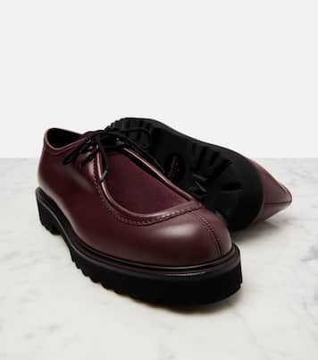 Track leather and suede loafers | Max Mara