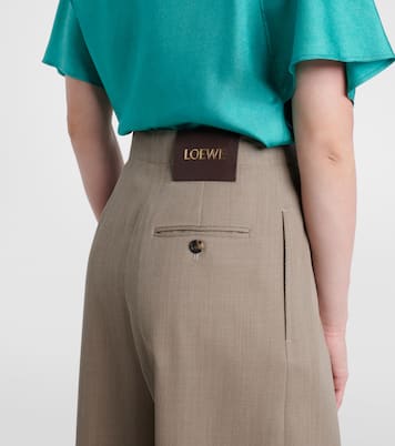 Gathered wool wide-leg pants | Loewe