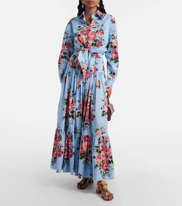 Floral cotton poplin maxi skirt | Dolce&Gabbana