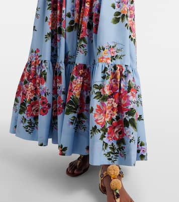 Floral cotton poplin maxi skirt | Dolce&Gabbana