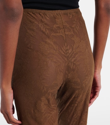 High-rise lace flared pants | Norma Kamali