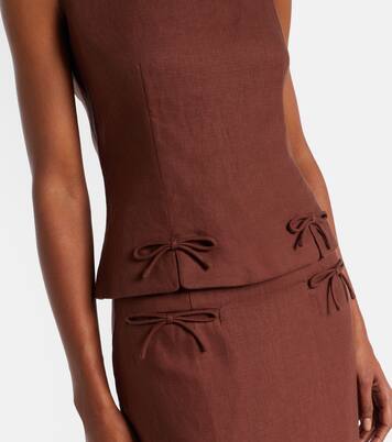 Sabine linen top | Posse