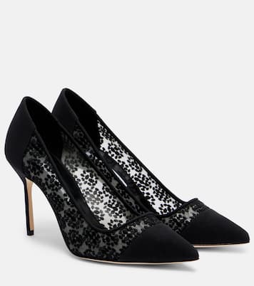 Capcour 90 lace pumps | Manolo Blahnik
