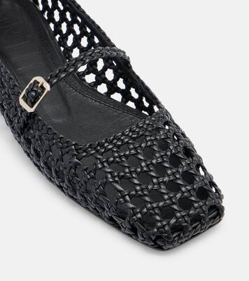 Bailarinas Mary Jane Paris de piel trenzada | Souliers Martinez