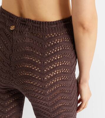 Pantalon évasé Kim en coton mélangé | Bananhot