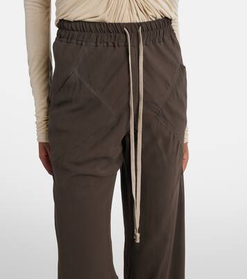 Weite Hose aus Seidencharmeuse | Rick Owens
