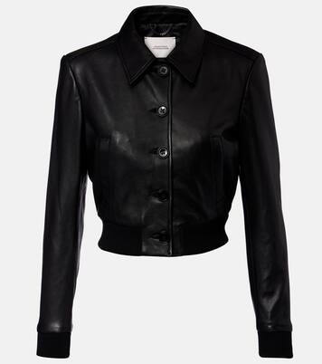 Chaqueta cropped Sleek Statement de piel | Dorothee Schumacher