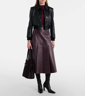 Chaqueta cropped Sleek Statement de piel | Dorothee Schumacher