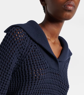 بلوفر بولو من القطن المخلوط | Brunello Cucinelli