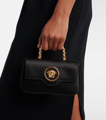 La Medusa Mini satin top-handle bag | Versace
