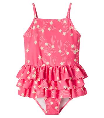 Starfall ruffled tiered swimsuit | Mini Rodini