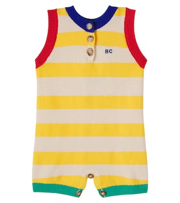 Baby BC striped cotton playsuit | Bobo Choses