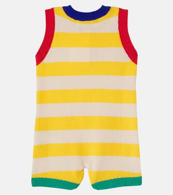 Baby BC striped cotton playsuit | Bobo Choses