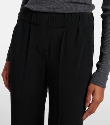 Silk-blend cropped pants | Brunello Cucinelli