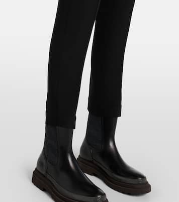 Silk-blend cropped pants | Brunello Cucinelli