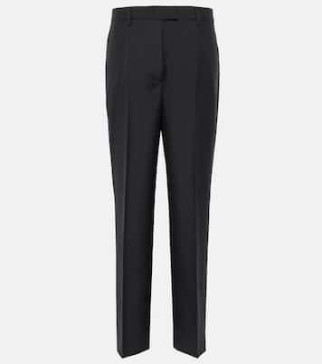Pantalon droit à taille mi-haute | Prada